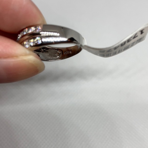 Simulated Diamond ring sterling silver J-7,J-8,J-9 - Picture 4 of 6